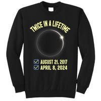 Twice In A Lifetime Solar Eclipse 2024 Total Eclipse Tall Sweatshirt