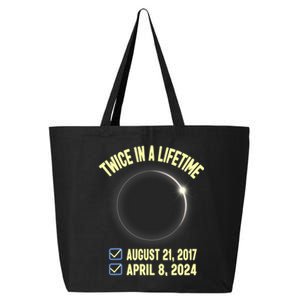 Twice In A Lifetime Solar Eclipse 2024 Total Eclipse 25L Jumbo Tote