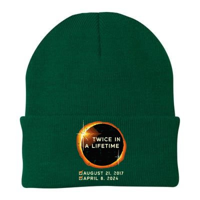 Twice In A Lifetime Total Solar Eclipse 2024 Knit Cap Winter Beanie