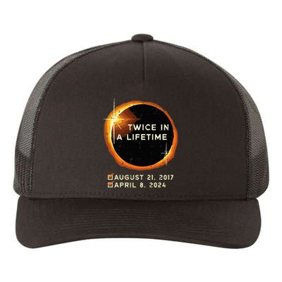 Twice In A Lifetime Total Solar Eclipse 2024 Yupoong Adult 5-Panel Trucker Hat