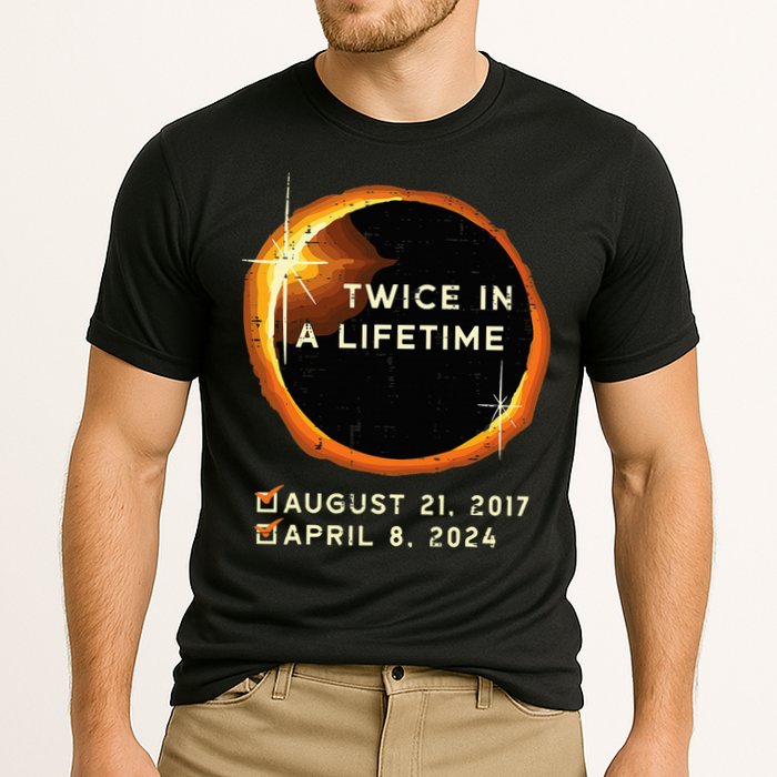 Twice In A Lifetime Total Solar Eclipse 2024 Cooling Performance Crew T-Shirt