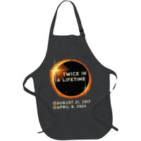 Twice In A Lifetime Total Solar Eclipse 2024 Full-Length Apron With Pockets