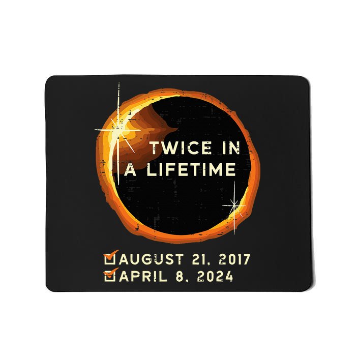 Twice In A Lifetime Total Solar Eclipse 2024 Mousepad