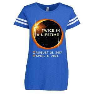 Twice In A Lifetime Total Solar Eclipse 2024 Enza Ladies Jersey Football T-Shirt