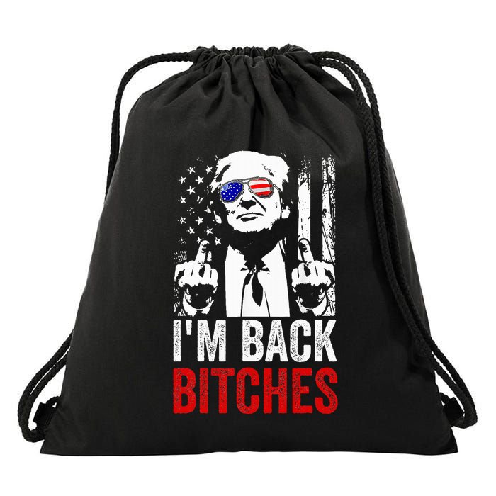 Trump IM Back Bitches Take Ameircan Great Again Drawstring Bag