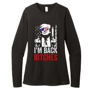 Trump IM Back Bitches Take Ameircan Great Again Womens CVC Long Sleeve Shirt