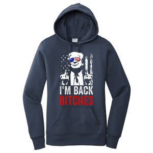 Trump IM Back Bitches Take Ameircan Great Again Women's Pullover Hoodie