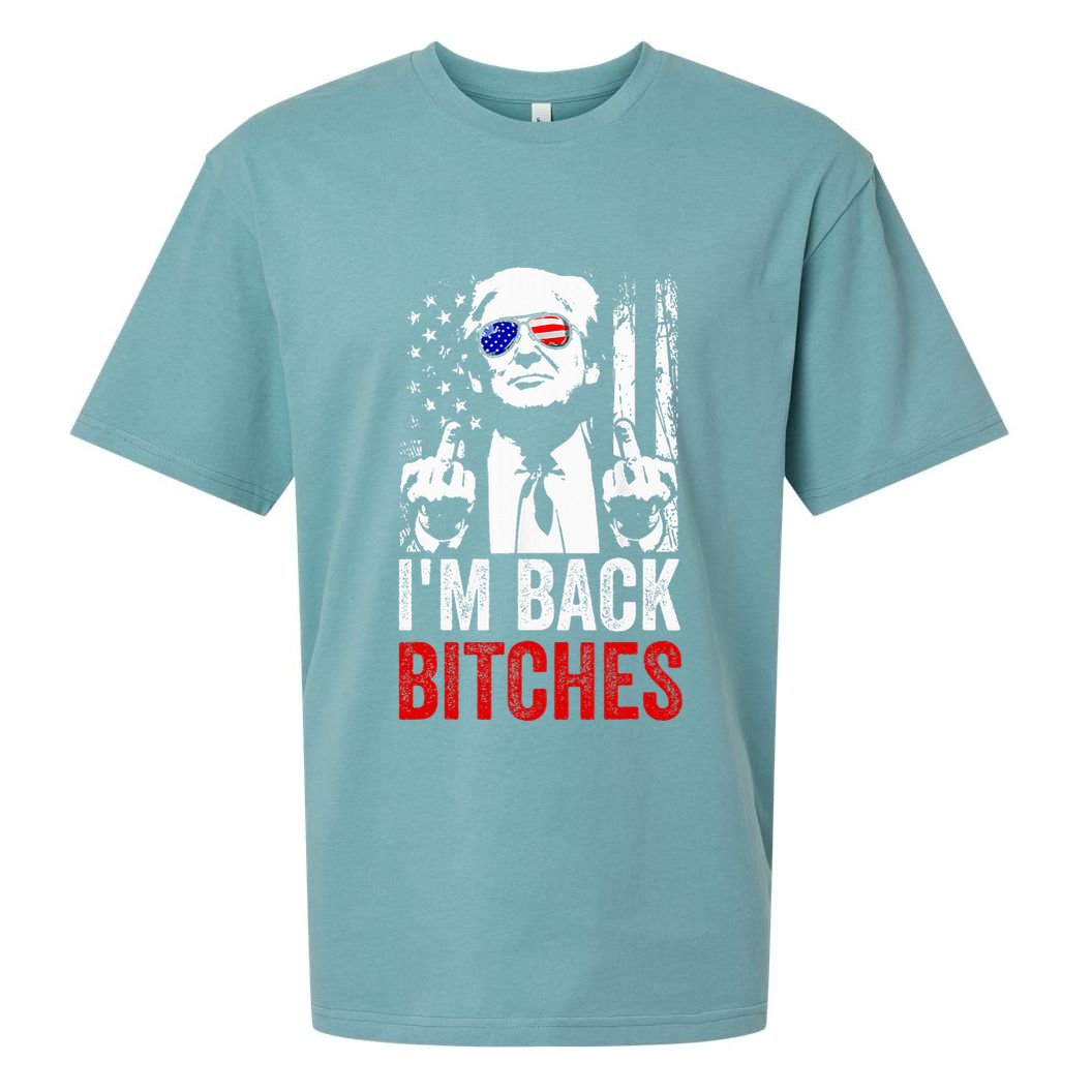 Trump IM Back Bitches Take Ameircan Great Again Sueded Cloud Jersey T-Shirt
