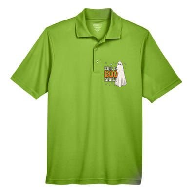 This Is Boo Sheet Funny Ghost Men's Origin Performance Piqué Polo