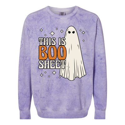 This Is Boo Sheet Funny Ghost Colorblast Crewneck Sweatshirt