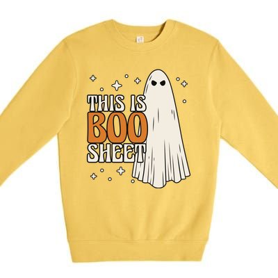 This Is Boo Sheet Funny Ghost Premium Crewneck Sweatshirt