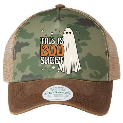 This Is Boo Sheet Funny Ghost Legacy Tie Dye Trucker Hat