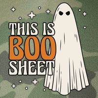 This Is Boo Sheet Funny Ghost Legacy Tie Dye Trucker Hat