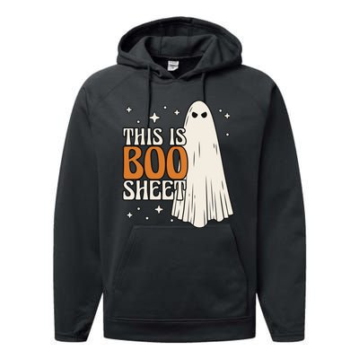 This Is Boo Sheet Funny Ghost Performance Fleece Hoodie