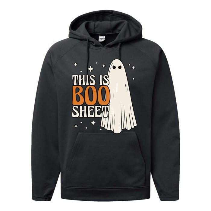 This Is Boo Sheet Funny Ghost Performance Fleece Hoodie