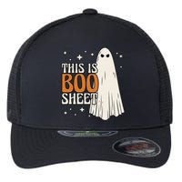 This Is Boo Sheet Funny Ghost Flexfit Unipanel Trucker Cap