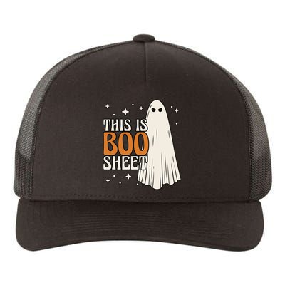 This Is Boo Sheet Funny Ghost Yupoong Adult 5-Panel Trucker Hat