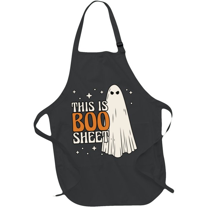 This Is Boo Sheet Funny Ghost Full-Length Apron With Pockets