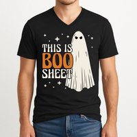 This Is Boo Sheet Funny Ghost V-Neck T-Shirt