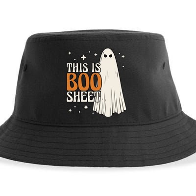 This Is Boo Sheet Funny Ghost Sustainable Bucket Hat