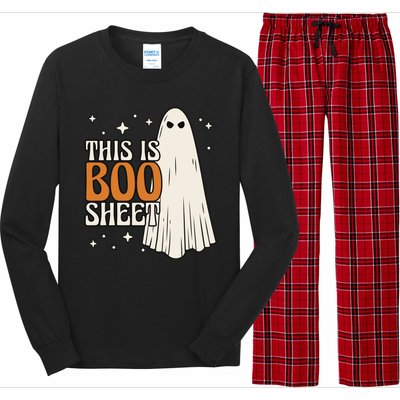 This Is Boo Sheet Funny Ghost Long Sleeve Pajama Set