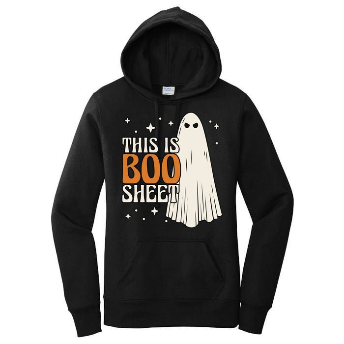 This Is Boo Sheet Funny Ghost Women's Pullover Hoodie