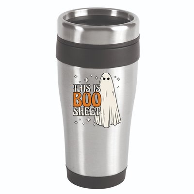 This Is Boo Sheet Funny Ghost 16oz Travel Tumbler