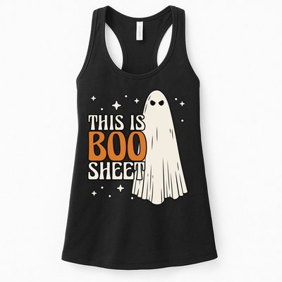 This Is Boo Sheet Funny Ghost Womens Tank Top
