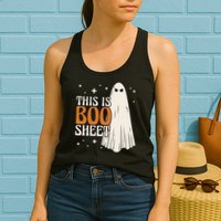 This Is Boo Sheet Funny Ghost Womens Tank Top