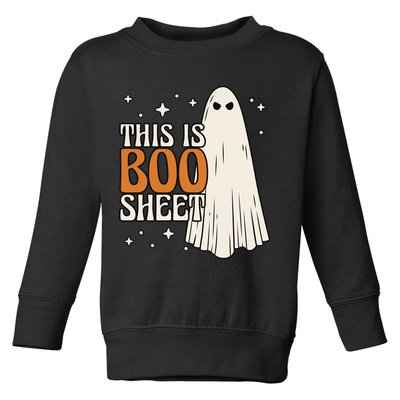 This Is Boo Sheet Funny Ghost Toddler Sweatshirt