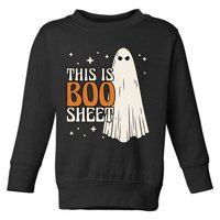 This Is Boo Sheet Funny Ghost Toddler Sweatshirt