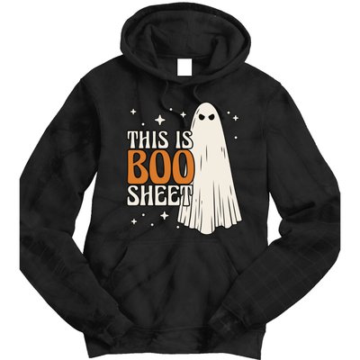 This Is Boo Sheet Funny Ghost Tie Dye Hoodie