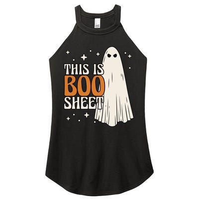 This Is Boo Sheet Funny Ghost Women's Perfect Tri Rocker Tank