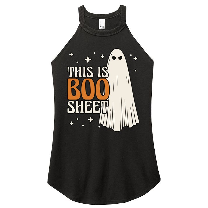 This Is Boo Sheet Funny Ghost Women's Perfect Tri Rocker Tank