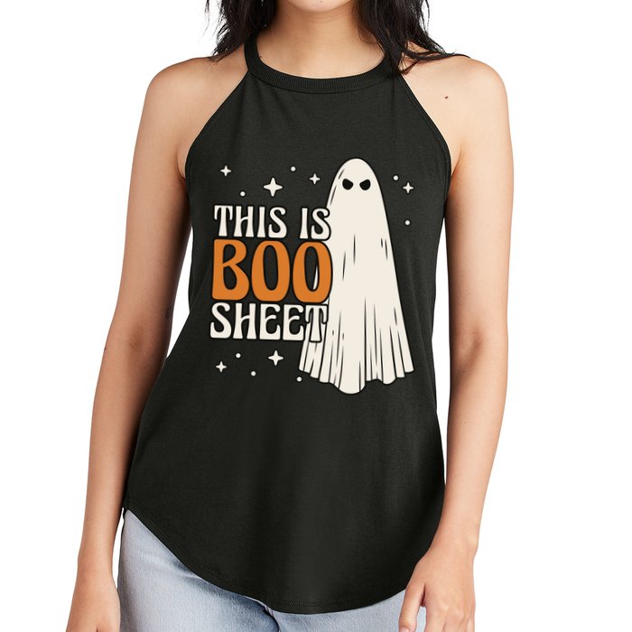 This Is Boo Sheet Funny Ghost Women's Perfect Tri Rocker Tank