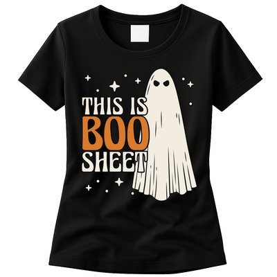 This Is Boo Sheet Funny Ghost Womens T-Shirt