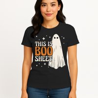 This Is Boo Sheet Funny Ghost Womens T-Shirt