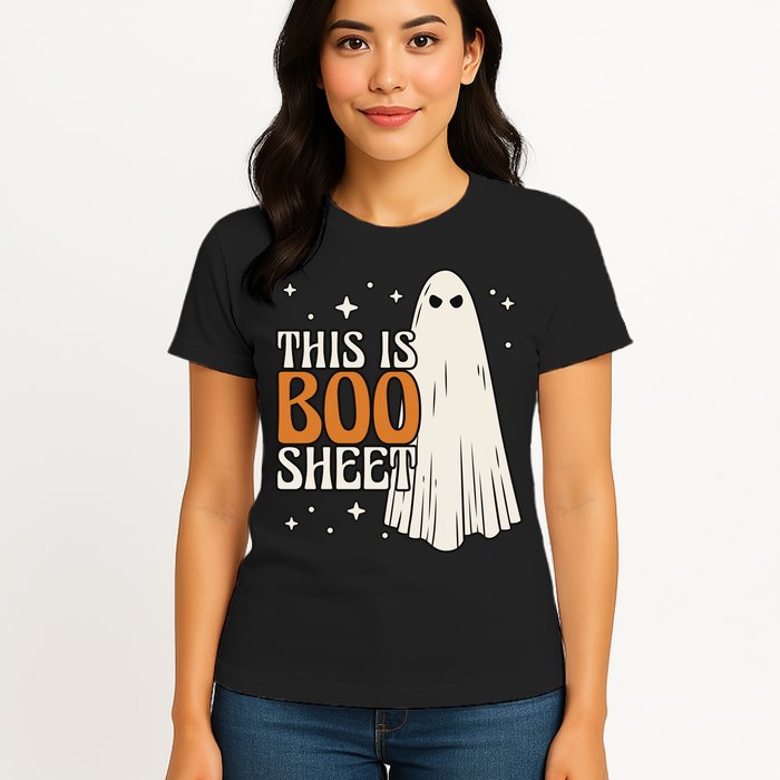 This Is Boo Sheet Funny Ghost Womens T-Shirt