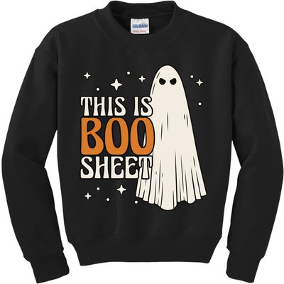 This Is Boo Sheet Funny Ghost Kids Sweatshirt