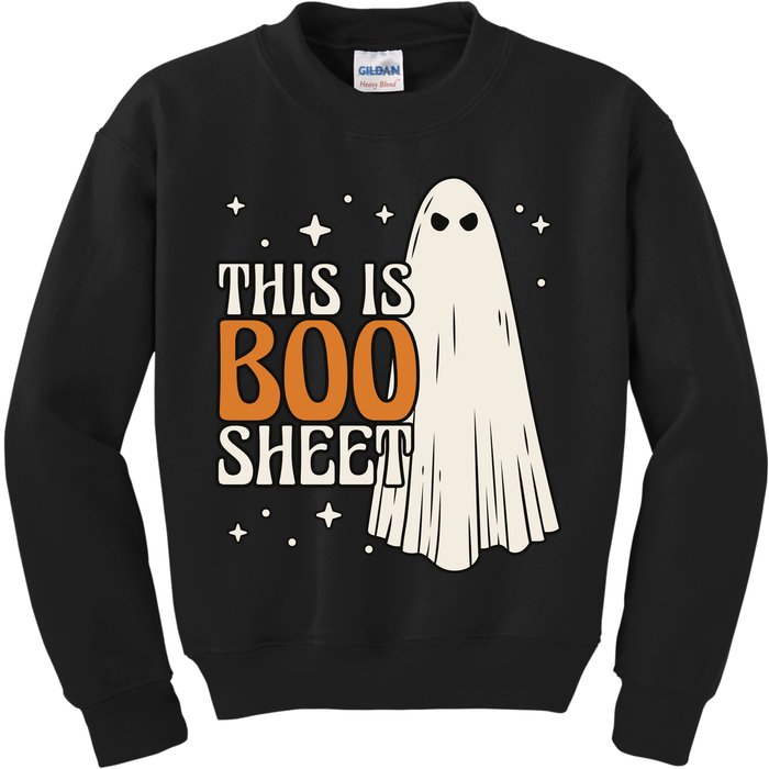 This Is Boo Sheet Funny Ghost Kids Sweatshirt