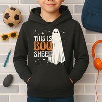 This Is Boo Sheet Funny Ghost Kids Hoodie