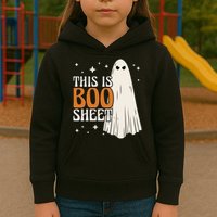This Is Boo Sheet Funny Ghost Kids Hoodie