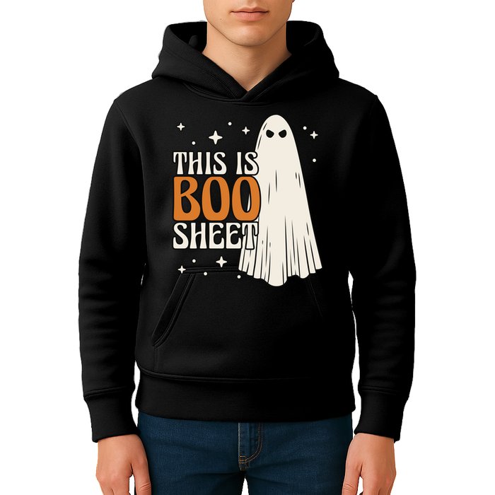 This Is Boo Sheet Funny Ghost Kids Hoodie