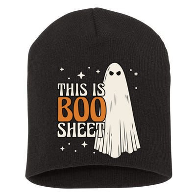 This Is Boo Sheet Funny Ghost Short Acrylic Beanie