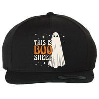 This Is Boo Sheet Funny Ghost Wool Snapback Cap