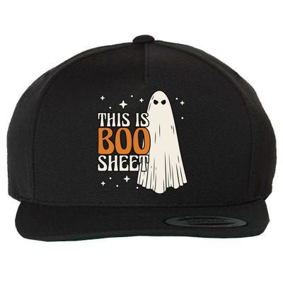 This Is Boo Sheet Funny Ghost Wool Snapback Cap