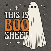 This Is Boo Sheet Funny Ghost Cotton Canvas Backpack