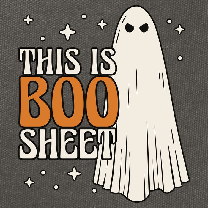 This Is Boo Sheet Funny Ghost Cotton Canvas Backpack