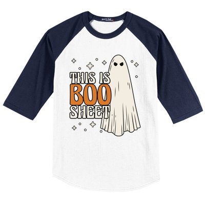 This Is Boo Sheet Funny Ghost Baseball Sleeve Shirt