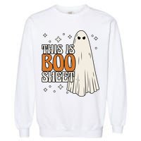 This Is Boo Sheet Funny Ghost Garment-Dyed Sweatshirt